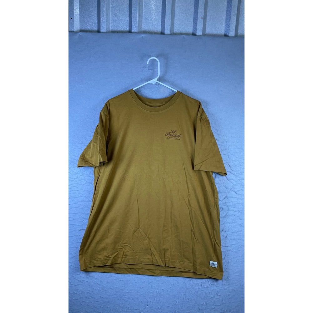 Thorogood T-Shirt Mens XL Yellow Excellent American Heritage Graphic Workwear